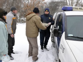 Zdjęcie z zimowej akcji strażników / fot. Straż Miejska