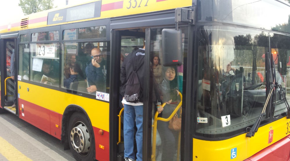 Poziom zapchania autobusów zastępczych na Bródnie: 120%